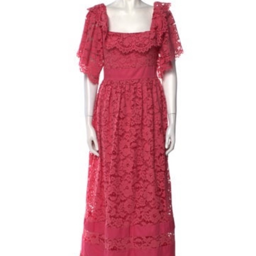 TWINSET- Elegant Lace Pink Dress size Small from Italy